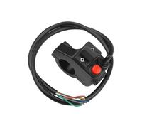 Manubrio Motociclo Interruttore Interruttore Multifunzione Per Moto 3in1 Indicatore Controller Luce Moto Pulsante Di Controllo Clacson Segnale Di Svolta(Black)
