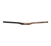 Manubrio MTB rialzato in alluminio D31.8 nero ergotec low riser gold edition L78
