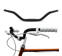Manubrio per bicicletta da città, 25,4 mm, ergonomico, per bici da donna e uomo, manubrio in alluminio nero, retrò, per uomo e cruiser, larghezza