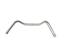 Manubrio per bicicletta in acciaio inox, tuttofare per bici da trekking e da città, larghezza 560 mm, morsetto da 25,4 mm, colore argento, comoda posizione di seduta per Cruiser