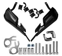 Manubrio per moto in lega di alluminio, copertura completa per parabrezza nero per comfort e ioni di guida fuoristrada