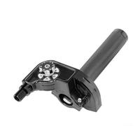 Manubrio per moto, in lega di alluminio da 22 mm, impugnatura dell'acceleratore CNC per un controllo preciso, design ergonomico migliorato (nero)