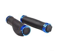 Manubrio per mountain bike, con profilo piatto superiore e spazzata ergonomica per un efficiente trasferimento di potenza (blu)