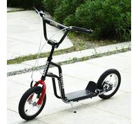 Manubrio per scooter per bambini HOMCOM regolabile con coppia di pneumatici da 12 pollici