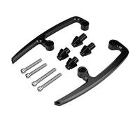 Manubrio Posteriore per Moto compatible with Z650, Kit Maniglia CNC in Alluminio, Barre Sedile Passeggero, Nero, 17-18