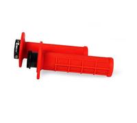 MANUBRIO R20 LOCK-ON (22+25MM) ROSSO NEON (MEZZO WAFFLE) + 3 ADATTATORI ROLGAZ P