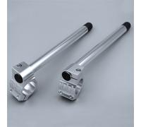 Manubrio Racing Regolabile Clip On Forcella Moto YAMAHA YZF-R7 Argento