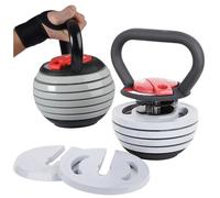 Manubrio regolabile in ghisa con kettlebell, 3,5-18,1