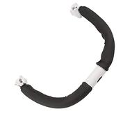 Manubrio regolabile per passeggino, design curvo, per il bambino che si appoggia più confortevole, barra paraurti nera staccabile, il centro può essere aperto la B (nero)