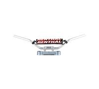 Renthal Manubrio Minicross 783 KX65 22 mm Argento con Protezione Nera per KTM SX65 e Husqvarna TC65