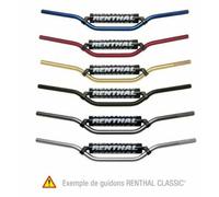 Renthal Manubrio 7/8 22mm Nero 780 Imbottito Per Kawasaki KLX 650 R 1993-1996