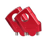 Manubrio Rialzi Compatibile Con Yamaha Per FZ6 S2 Per MT-07 Per MT-09 Manubrio Per Moto Riser Bar Morsetto Di Montaggio Accessori Per Moto(Red,28mm)