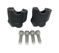 Manubrio Riser 1 Set Morsetti Per Manubrio Da Moto Universali Da 22 Mm E 7/8" Per Suzuki Ecc. Rialzante(Nero)