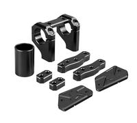 Manubrio Riser Bar Per Surron Light Bee X L1E Kit di montaggio per riser manubrio anteriore, coperchio serbatoio freno posteriore(Black Kit)