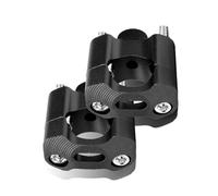 Manubrio Riser Bar Riser Mount Clamp Adattatore 22 28mm Per Pit Dirt Racing Moto Enduro Supermoto(Black)
