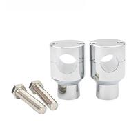 Manubrio Riser Compatibile Con Suzuki Per Predator 1600 Per Avenue C90 Supporto Estensione Morsetto Staffa Riser Manubrio Moto(Silver)