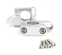 Manubrio Riser Compatibile Con Suzuki Per S83 2005-2009 Per VL 800 1999-2004 25.4mm 1" Manubrio Del Motociclo Indietro Spostato Per Verso L'alto Montaggio Riser(Silver)