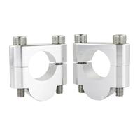 Manubrio Riser Compatibile Con VTR 1000F 1997-2005 Per CB250F 2014-2021 Per CB300F 2015-2021 22 Mm 7/8" Morsetto Fissaggio Manubrio Fat Bar Per Moto(Silver,20mm)