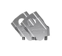 Manubrio Riser Manubri Estendere Adattatore Accessori Moto Con Supporto A Morsetto Rialzato Universale 22mm/28mm(28mm Silver)