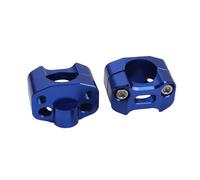 Manubrio Riser Manubrio Per 22 28mm Motocross CNC Billet Manubrio Fat Bar Riser Adattatore Morsetto di Montaggio Moto Modificata Montante Manubrio(Blue)