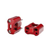 Manubrio Riser Morsetto 1 Coppia Moto 22 Mm 28 Mm 7/8 "1-1/8 Morsetti Barra Universale Adattatore Riser Manubrio Moto Manubrio Risers(22mm red)
