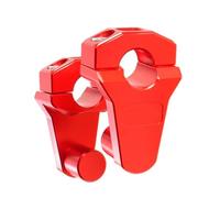 Manubrio Riser Morsetto Morsetti Di Montaggio Per Riser Manubrio Universale Per Moto Da 22 Mm. Sedile Rialzato Per Manubrio(Red)