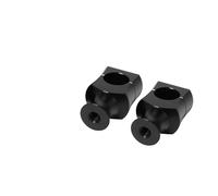 Manubrio Riser Morsetto Moto Manubrio Riser 1 Paio Di Riser Manubrio Universale Morsetto 22mm 25mm Alluminio CNC Nero Montaggio Manubrio Moto Per (Color : 25mm Black)