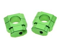 Manubrio Riser Morsetto Per CR125R Per CR250R Per CRf250R Per CRf450R Per CRf450X Maniglia Fat Bar Riser Montaggio Morsetto Adattatore Manubrio 28 Mm(28mm green)