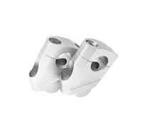 Manubrio Riser Morsetto Per DL650 Per V-Strom 650 Per DL 650 Per VStrom 650 Per VStrom650 22 Mm Manubrio Riser Bar Mount Morsetto Maniglia Moto Moto Manubrio Risers(22mm Silver)