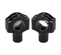 Manubrio Riser Morsetto Per Dyna Per Softail Per Touring Per Sportster Morsetto Manubrio 1.25'' Kit Montaggio Barra Rialzata Regolabile 4 Bulloni(Black)