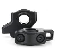 Manubrio Riser Morsetto Per ER-5 1997-2001 2002 2003 2004 2005 2006 Riser Manubrio Con Offset 22 Mm 7/8 "Riser Estensione Supporto Rialzato Spostato Indietro Moto Manubrio Risers(Matte Black)