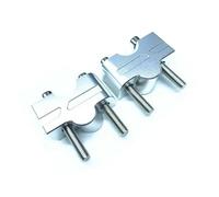 Manubrio Riser Morsetto Per ER-6N Per ER-6F Per Ninja650 Per Z650 2012-2016 2017 2018 Altezza 20 Mm Riser Manubrio Adattatore Clip Moto Manubrio Risers(Silver)