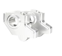 Manubrio Riser Morsetto Per ER-6N Per ER650 Per Zephyr Per W650 Per EJ650 22 Mm 7/8 "Riser Manubrio Moto Estensione Riser Spostato Indietro Moto Manubrio Risers(Gloss Silver)