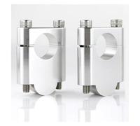 Manubrio Riser Morsetto Per Himalayan Per Scram Per Interceptor Per Hunter 350 2022 2023 2024 Morsetti Per Montaggio Su Grasso Riser Manubrio 22 Mm 7/8" Moto Manubrio Risers(Silver Riser 40mm)