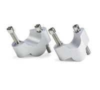 Manubrio Riser Morsetto Per Multistrada Per V4 S Per Rally Per Pikes Per Peak 2021- Manubrio Riser Trascinare Morsetto Estendere Adattatore(Silver)
