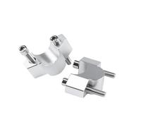 Manubrio Riser Morsetto Per XADV 750 Per X-ADV Per ADV 350 Per ADV160 150 Drag Bar Altezza Adattatore Riser Manubrio Morsetto Estendere Accessori Moto Manubrio Risers(Silver)