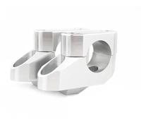 Manubrio Riser Morsetto Riser Manubrio 28 Mm 1 1/8'' Offset Universale Con Spostamento Posteriore Verso L'alto(Silver)