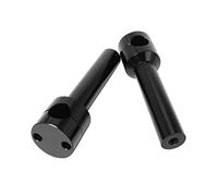 Manubrio Riser Mount Morsetto Per 22/25mm CNC Alluminio Accessori Moto Manubrio Riser Morsetto Adattatore Montaggio Kit Nero Rotondo Moto Manubrio Riser(Black 25MM)
