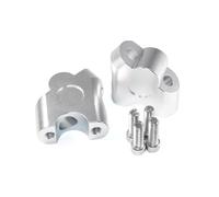 Manubrio Riser Mount Morsetto Per YA&MAHA TDM850 TDM900 Tutto L'anno Adattatore Di Estensione Del Riser Manubrio Per Moto(D'argento)