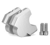 Manubrio Riser Per NT1100 2022 2023 CNC Manubrio Ascensore Estendere Adattatore Accessori Di Montaggio Staffa Da 28mm Del Motociclo Riser Moto(Argento)
