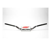 Manubrio SCAR o ² Colore High Ø28 , 6mm-negro / Protettore Bianco per