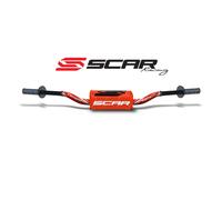 Manubrio SCAR o ² Colore Mcgrath/Short Ø28 , 6mm-rojo / Protettore Arancione per