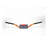 Manubrio SCAR O ² RC Colore Ø28 , 6mm-naranja / Protettore Azzurro Scuro
