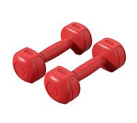 manubrio， Set di manubri, set pesi, liberi, con bilanciere esagonale for l'allenamento della forza, scegli il(Rosso,2kg)