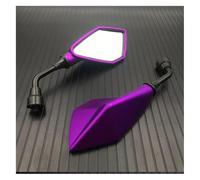 manubrio specchi laterale Per Suzuki Moto Specchietto Retrovisore Laterale Pieghevole 10 Mm Specchietti Barra Posteriore Rotazione Vista(Purple)