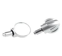 manubrio specchi laterale Per Suzuki Per GSXR Moto Angolo Cieco Specchietto Retrovisore Grandangolare 360 Gradi Regolabile Retromarcia Specchietti Laterali(Silver)