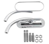 manubrio specchi laterale Per Suzuki Per Volusia Per Boulevard Per Marauder Per Intruder LC C109R C50 C90 M109R M50 S40 Moto Retrovisore Laterali Specchietti Retrovisori(D(Chrome))