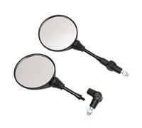 manubrio specchi laterale Specchietto Retrovisore Laterale Pieghevole Anticaduta Rotondo Nero 10 Mm Per Moto