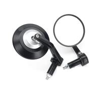 manubrio specchi laterale Specchietto Retrovisore Universale Manubrio Accessori Moto Bicicletta Vetro 95 Mm Tutti I Terreni(No Certified Silver)
