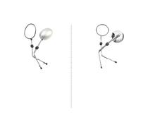 Manubrio Specchietti Specchietti laterali per moto Specchietto retrovisore per per campo visivo ultra ampio Accessori per per Django QP150T-C